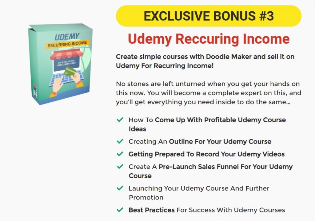 Udemy Reccuring Income